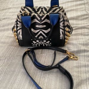 Mcm Zebra print Limited Edition Two way Bag
